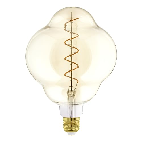 EGLO XXL E27 Lampe dimmbar, Spiral LED Retro Glühbirne Big Size, extra-großes Vintage Deko Leuchtmittel in Amber, 4 Watt, 200 Lumen, warmweiß, 2000 K, L 20 cm EGLO XXL E27 Lampe dimmbar, Spiral LED Retro Glühbirne Big Size, extra-großes Vintage Deko Leuchtmittel in Amber, 4 Watt, 200 Lumen, warmweiß, 2000 K, L 20 cm von EGLO