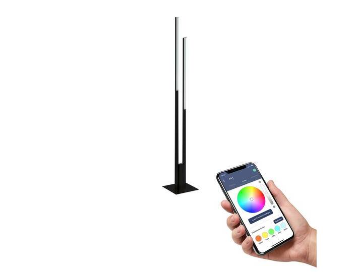 EGLO connect Fraioli-Z LED-Stehleuchte schwarz für Wohn & Esszimmer - Modern - Aluminium EGLO connect Fraioli-Z LED-Stehleuchte schwarz für Wohn & Esszimmer - Modern - Aluminium von EGLO