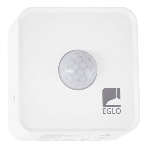 EGLO connect.z Smart-Home Bewegungsmelder, ZigBee, batteriebetrieben, App-Steuerung, Sensor für EGLO connect.z Leuchten aus Kunststoff in Weiß, IP44 von EGLO