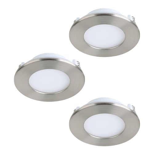 EGLO connect.z Smart-Home 3er-Set LED Bad-Einbaustrahler Fueva-Z, Ø 85 mm, ZigBee, App und Sprachsteuerung Alexa, warmweiß-kaltweiß, dimmbar, 3 Metall Einbauspots nickel-matt, IP44 EGLO connect.z Smart-Home 3er-Set LED Bad-Einbaustrahler Fueva-Z, Ø 85 mm, ZigBee, App und Sprachsteuerung Alexa, warmweiß-kaltweiß, dimmbar, 3 Metall Einbauspots nickel-matt, IP44 von EGLO