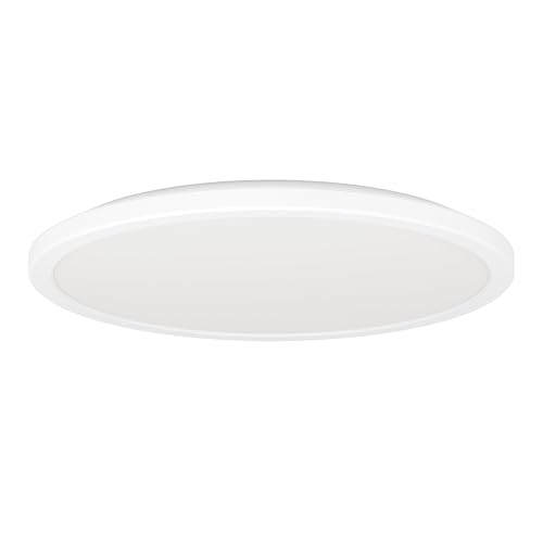 EGLO connect.z Smart Home LED Badezimmer Deckenleuchte Rovito-Z, ZigBee, App und Sprachsteuerung Alexa, warmweiß-kaltweiß, RGB, dimmbare Bad Deckenlampe, weiß, IP44, Ø 39 cm von EGLO