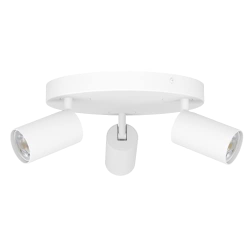 EGLO connect.z Smart-Home LED Deckenlampe Telimbela-Z, Deckenstrahler mit 3 Spots, ZigBee, App und Sprachsteuerung Alexa, warmweiß-kaltweiß, RGB, dimmbar, Deckenleuchte weiß von EGLO