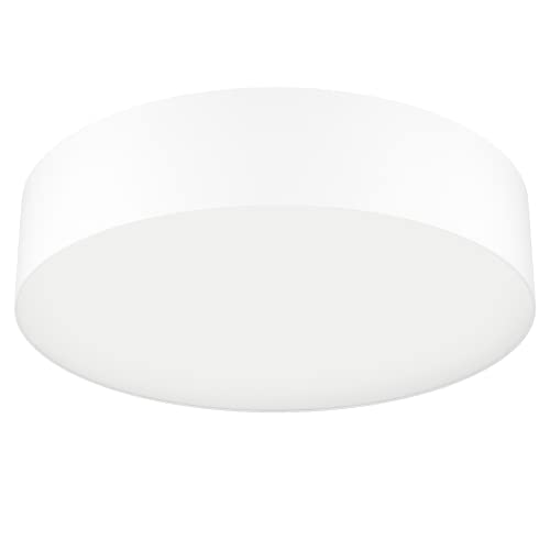 EGLO connect.z Smart Home LED Deckenleuchte Romao-Z, ZigBee, App und Sprachsteuerung Alexa, Lichtfarbe einstellbar (warmweiß-kaltweiß), RGB, dimmbar, Textil Deckenlampe weiß von EGLO