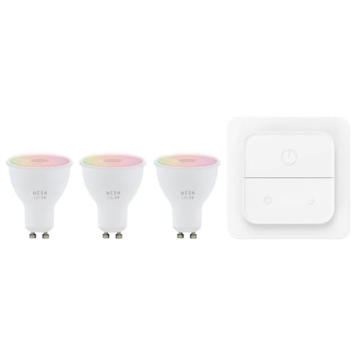 EGLO connect.z Smart-Home LED Leuchtmittel, Set aus 3 GU10 Glühbirnen mit Lichtschalter, ZigBee, App und Sprachsteuerung Alexa, dimmbar, warmweiß-kaltweiß, RGB, 345 Lumen, 4,9 Watt EGLO connect.z Smart-Home LED Leuchtmittel, Set aus 3 GU10 Glühbirnen mit Lichtschalter, ZigBee, App und Sprachsteuerung Alexa, dimmbar, warmweiß-kaltweiß, RGB, 345 Lumen, 4,9 Watt von EGLO