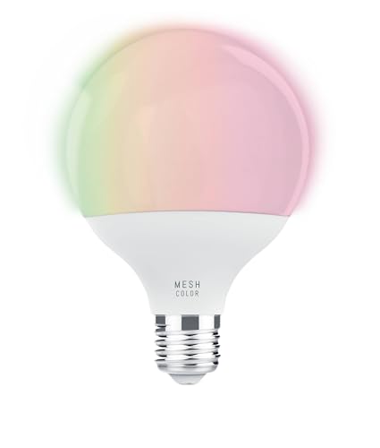 EGLO connect.z Smart-Home LED Leuchtmittel E27, G95, ZigBee, App und Sprachsteuerung Alexa, dimmbar, RGB, Lichtfarbe einstellbar (warmweiß-kaltweiß), 1300 Lumen, 13,5 Watt, Glühbirne von EGLO