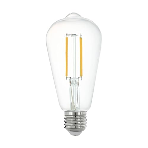 EGLO connect.z Smart-Home LED Leuchtmittel E27, ST64, ZigBee, App und Sprachsteuerung Alexa, dimmbar, neutralweiß, 806 Lumen, 6 Watt, Vintage-Glühbirne klar EGLO connect.z Smart-Home LED Leuchtmittel E27, ST64, ZigBee, App und Sprachsteuerung Alexa, dimmbar, neutralweiß, 806 Lumen, 6 Watt, Vintage-Glühbirne klar von EGLO