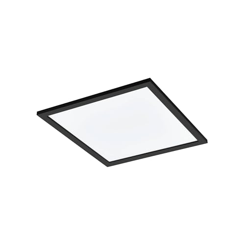 EGLO connect.z Smart-Home LED Panel Salobrena-Z, L x B 45 cm, ZigBee, App und Sprachsteuerung Alexa, Lichtfarbe einstellbar (warmweiß-kaltweiß), dimmbar, Alu Deckenlampe schwarz von EGLO