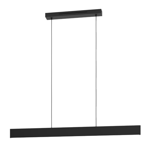 EGLO Connect.z Smart-Home LED Pendelleuchte Andreas-Z, Hängelampe aus Metall in Schwarz, ZigBee, App und Sprachsteuerung Alexa, Lichtfarbe einstellbar (warmweiß-kaltweiß), RGB, dimmbar von EGLO