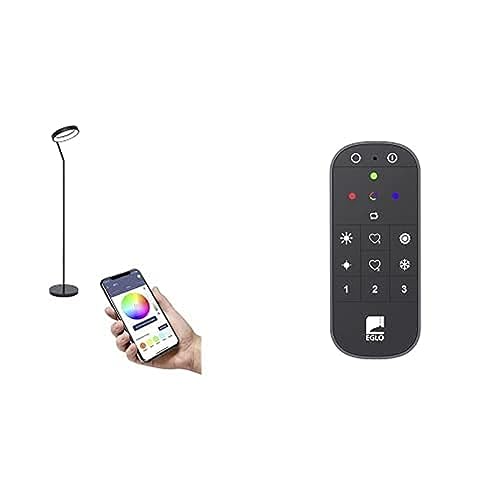EGLO connect.z Smart-Home LED Stehlampe Marghera-Z, Standleuchte, inkl. Fernbedienung, Sprachsteuerung Alexa, Lichtfarbe einstellbar (warmweiß-kaltweiß), RGB, dimmbar von EGLO