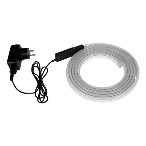 EGLO connect.z Smart-Home LED Strip Flatneon-Z, Lichtleiste 5 m, ZigBee, LED Streifen, App und Sprachsteuerung Alexa, Lichtfarbe (warmweiß-kaltweiß), RGB, dimmbar, IP44 von EGLO