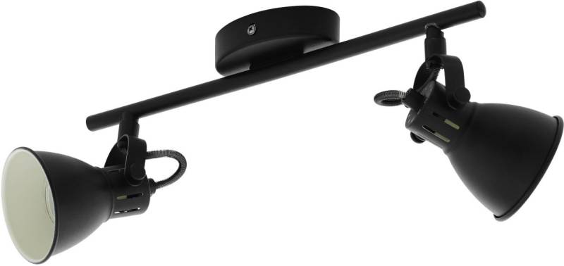 Eglo 2er Spot Seras 1 schwarz 37 x 6,5 cm GU10, warmweiß von EGLO