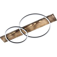 Eglo 2er-LED-Deckenleuchte »Boyal« - 78x40x9cm - schwarz - Holz / Stahl / Kunststoff Eglo 2er-LED-Deckenleuchte »Boyal« - 78x40x9cm - schwarz - Holz / Stahl / Kunststoff von EGLO