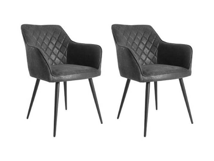 Eglo 2er-Set Stühle »Masantol« - 63x58x83cm - schwarz - Kunstleder / Polyester / Schaumstoff Eglo 2er-Set Stühle »Masantol« - 63x58x83cm - schwarz - Kunstleder / Polyester / Schaumstoff von EGLO