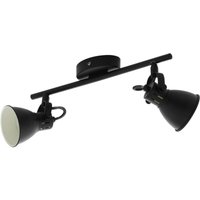 2er Spot Seras 1 schwarz 37 x 6,5 cm GU10, warmweiß Deckenlampen & Kronleuchter - Eglo von EGLO
