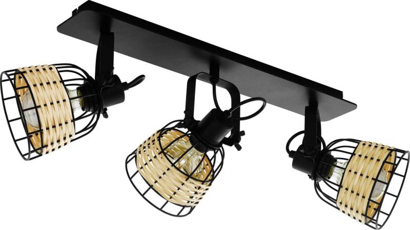 Eglo 3er Spot Anwick 1 natur 67 x 14 cm E27, max. 60 W von EGLO