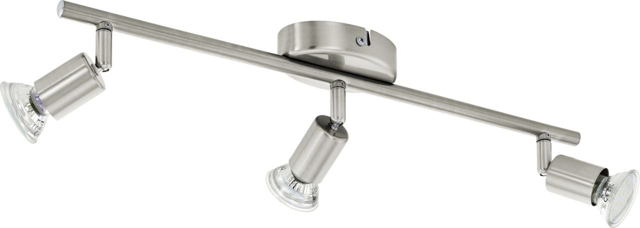 Eglo 3er LED Spot Buzz nickel-matt 48,5 x 6,5 cm GU10 von EGLO