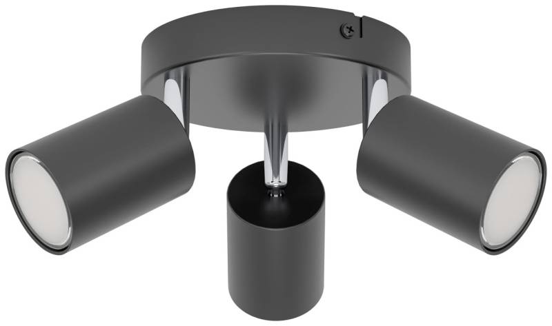 Eglo 3er Spot Rondell Reciso-E schwarz Ø 14 cm von EGLO