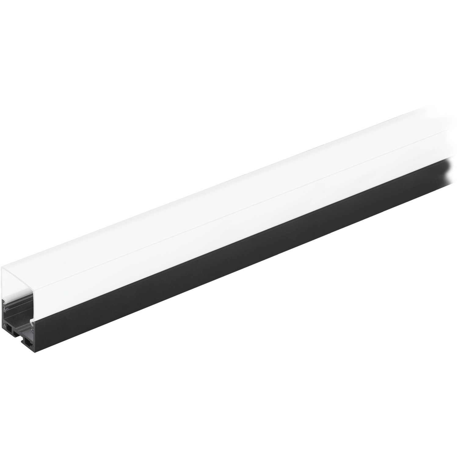 Eglo Alu LED-Aufbauprofil Groß Schwarz Diffuser Weiß Surface Profil 6 L: 1000 mm von EGLO
