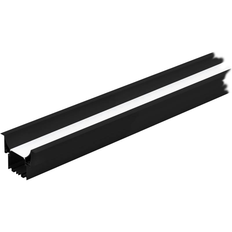 Eglo Alu LED-Einbauprofil Groß Schwarz Diffuser Recessed Profil 3 Länge 1000 mm von EGLO