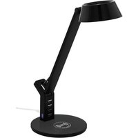 Eglo - Banderalo Schwarze Schreibtischlampe mit Touch-Dimmer und LED-Qi-Ladegerät Eglo - Banderalo Schwarze Schreibtischlampe mit Touch-Dimmer und LED-Qi-Ladegerät von EGLO