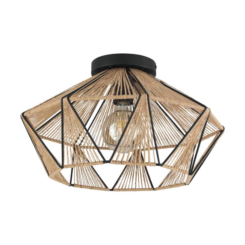 Eglo Deckenleuchte Adwickle 1-flammig 26 cm x 44,5 cm Schwarz von EGLO