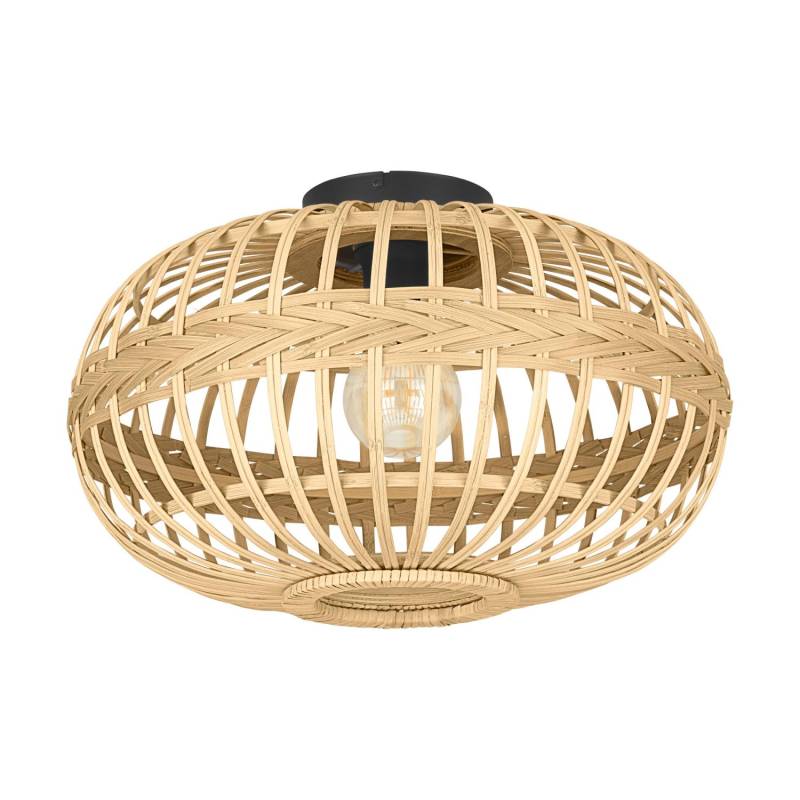 Eglo Deckenleuchte Amsfield 1-flammig 28,5 cm x Ø 45 cm Schwarz von EGLO