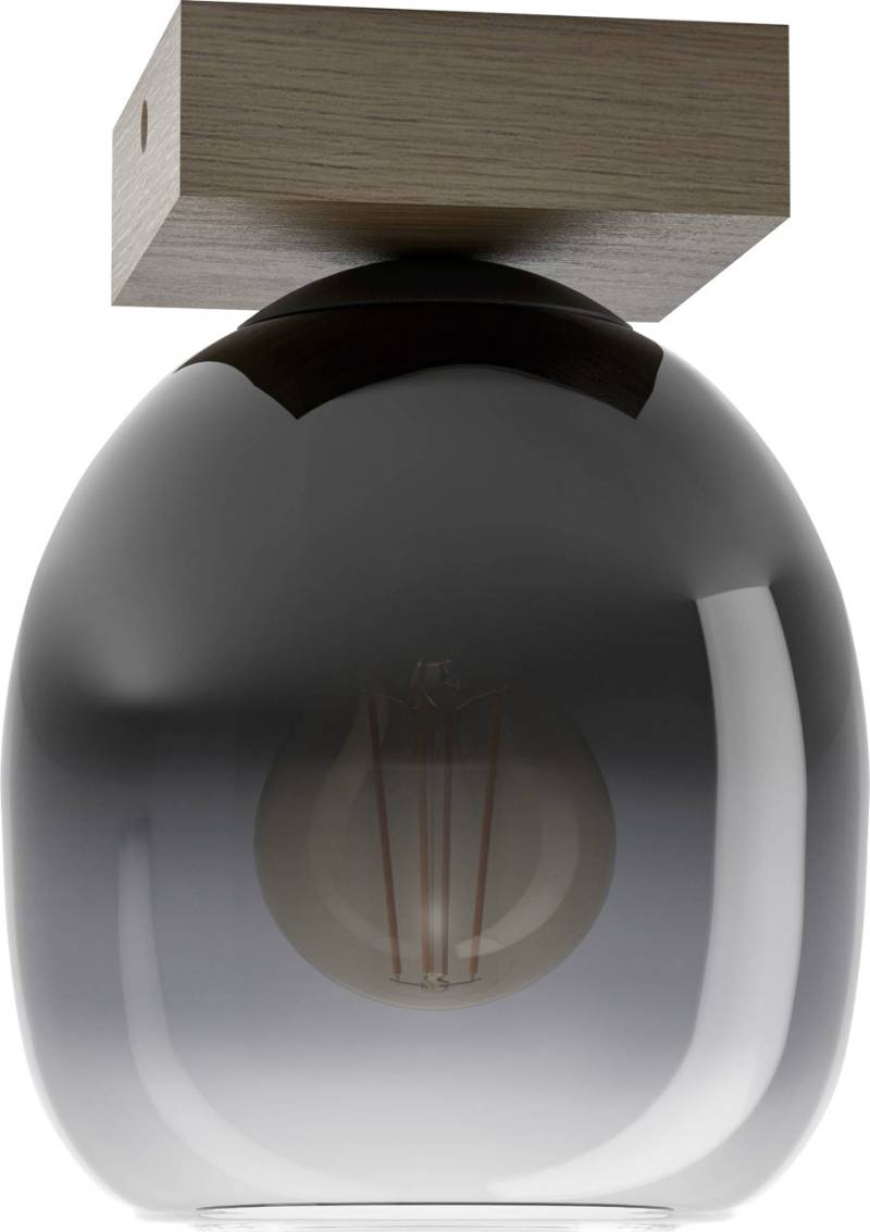 Eglo Deckenleuchte Filago schwarz-holz Ø 14,5 cm von EGLO