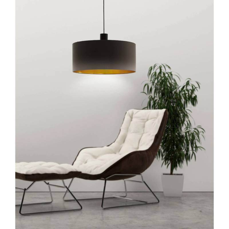 Eglo Hängeleuchte Concessa 1 Ø530mm 1-flammig Dunkelbraun-Cappuccino-Gold von EGLO