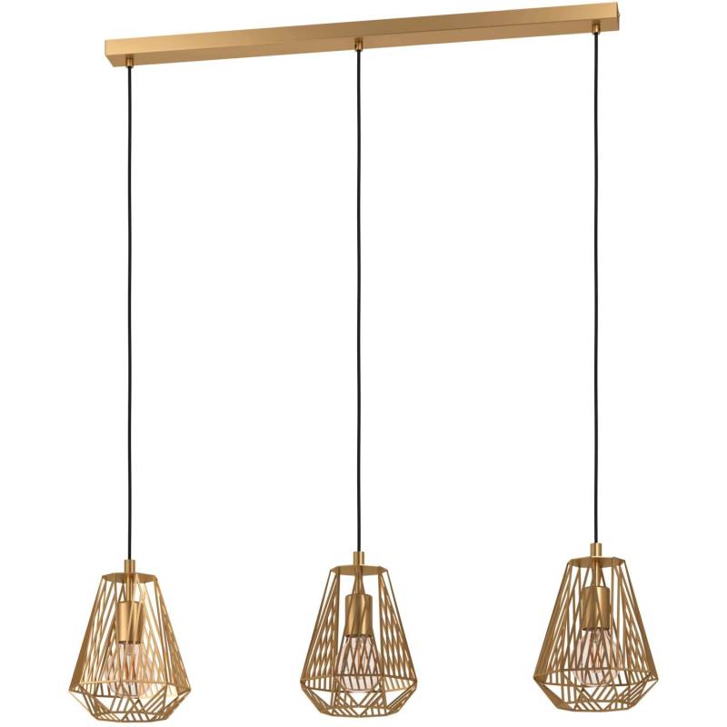 Eglo Hängeleuchte Stype 3-flammig Goldfarben E27 40 W von EGLO