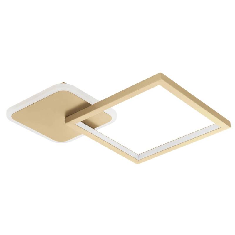 Eglo LED-CCT-Deckenleuchte Gafares 33 cm x 33 cm Gold-Weiß von EGLO