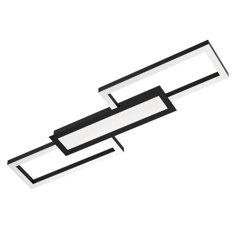 Eglo LED-CCT-Deckenleuchte Monirote 78 cm x 26 cm Schwarz-Weiß Eglo LED-CCT-Deckenleuchte Monirote 78 cm x 26 cm Schwarz-Weiß von EGLO