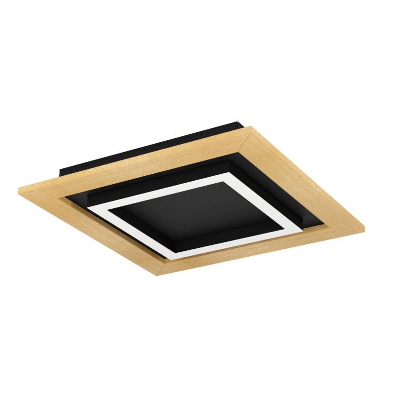 Eglo LED-CCT-Deckenleuchte Tirrenara 37 cm x 37 cm Schwarz Eglo LED-CCT-Deckenleuchte Tirrenara 37 cm x 37 cm Schwarz von EGLO