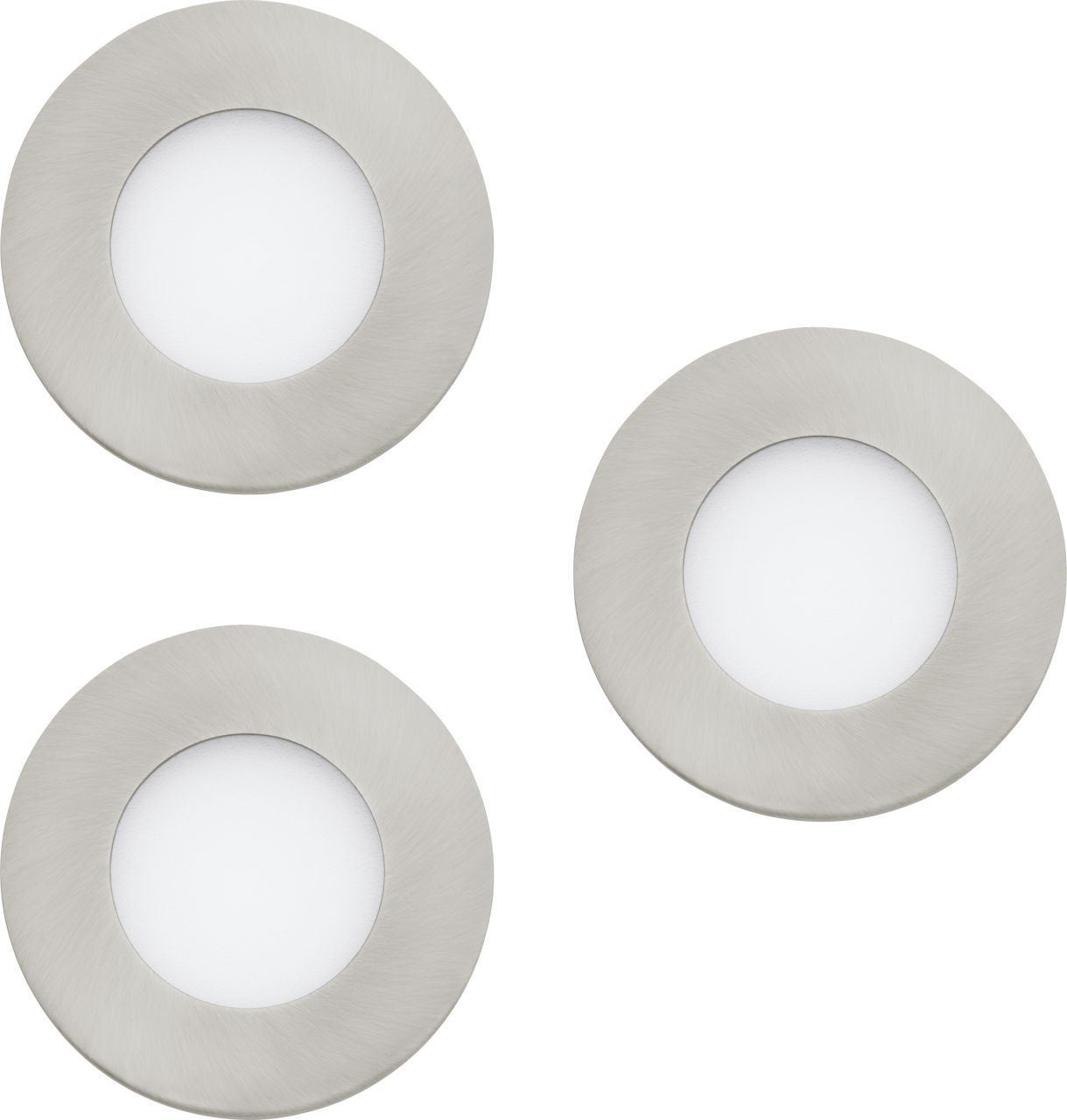 Eglo Connect 3er Set LED Einbauleuchte Fueva-Z Ø 8,5 cm dimmbar Smart Home von Eglo Connect