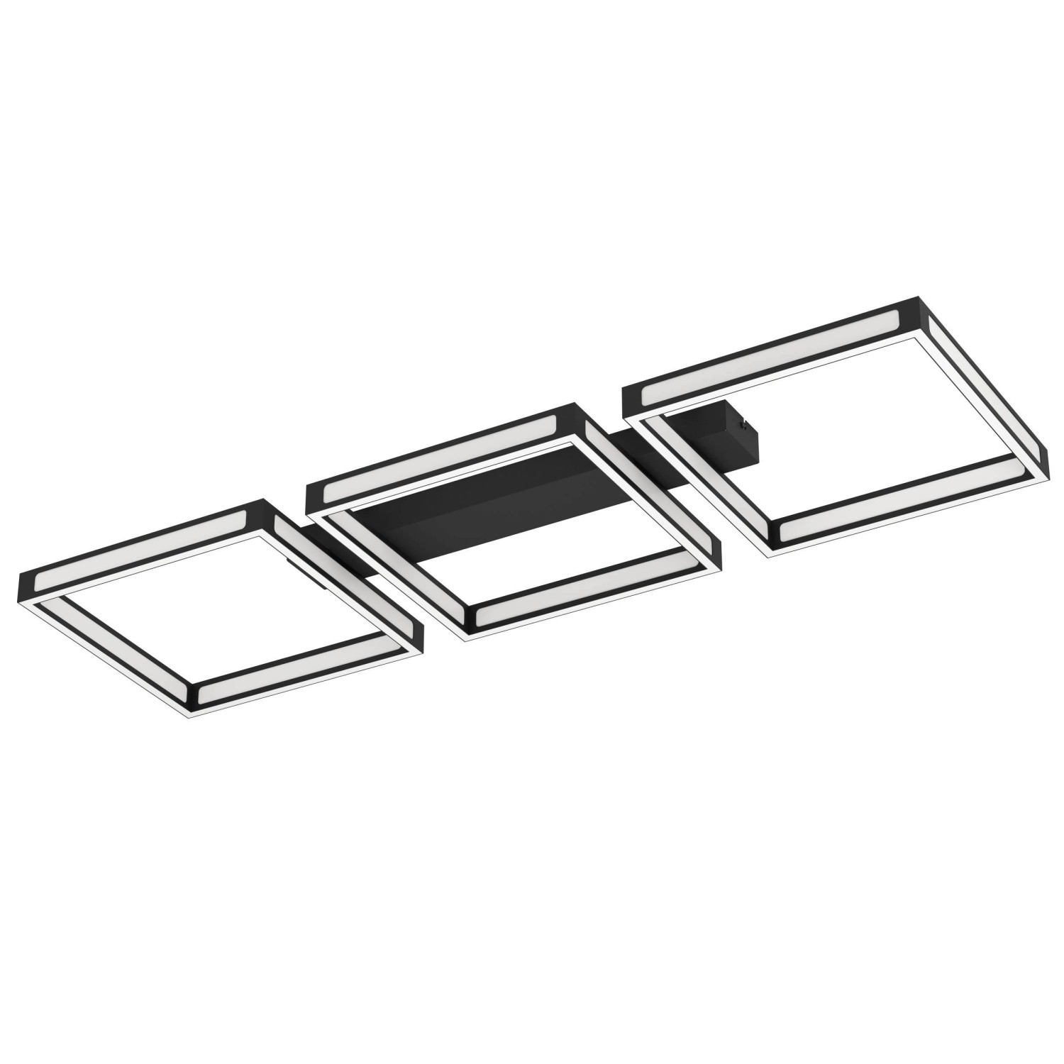 Eglo LED-Deckenleuchte Altaflor 100 cm x 31,5 cm Schwarz-Weiß von EGLO