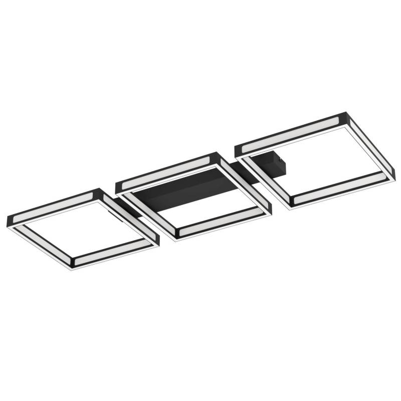 Eglo LED-Deckenleuchte Altaflor 100 cm x 31,5 cm Schwarz-Weiß von EGLO