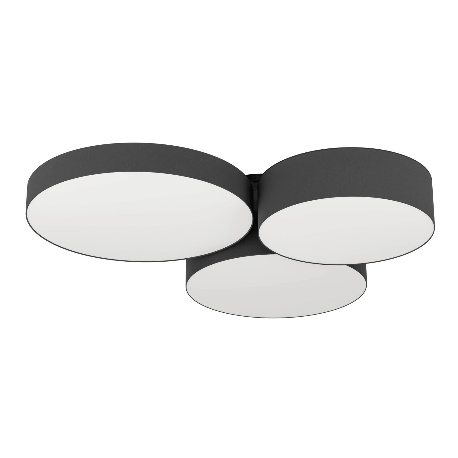 Eglo LED-Deckenleuchte Barbano-Z RGB/CCT 62,2 cm x 58 cm Schwarz - Weiß von EGLO