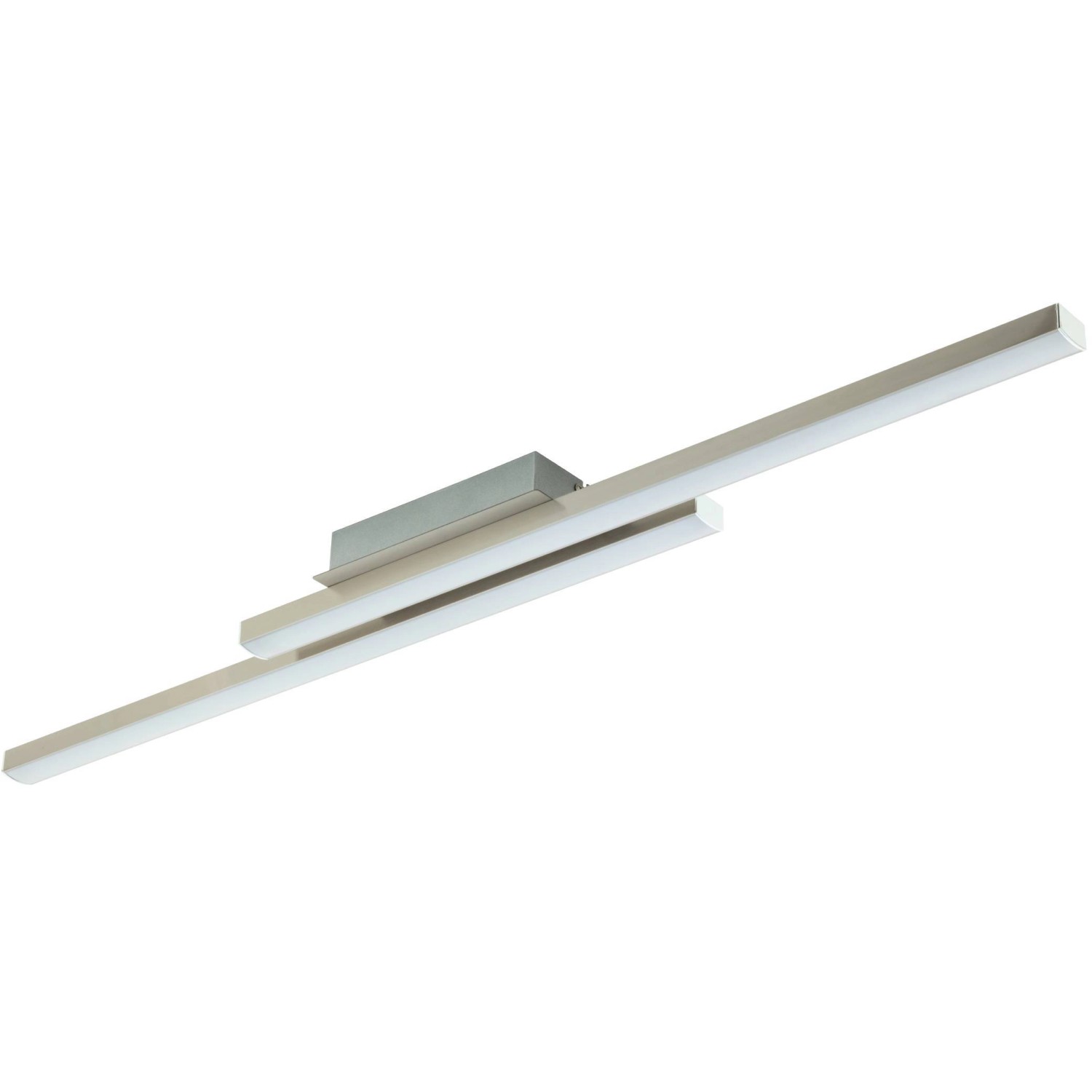 Eglo LED-Deckenleuchte Fraioli-Z 2-flammig Nickel matt Weiß Eglo LED-Deckenleuchte Fraioli-Z 2-flammig Nickel matt Weiß von EGLO