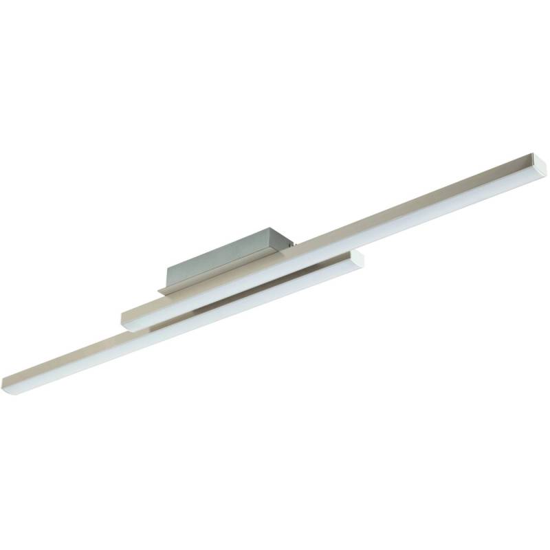 Eglo LED-Deckenleuchte Fraioli-Z 2-flammig Nickel matt Weiß von EGLO