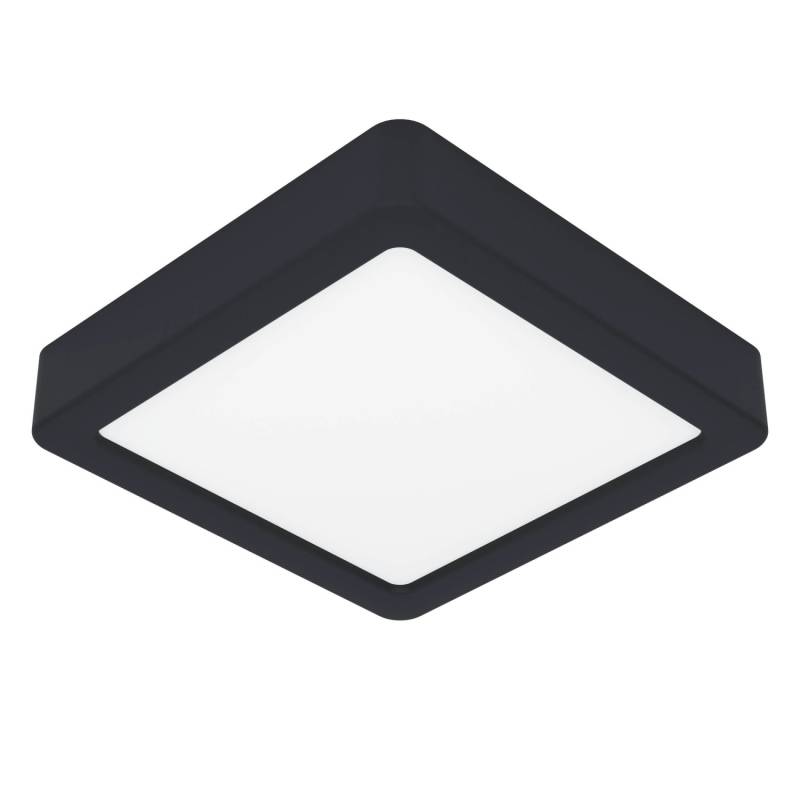 Eglo LED-Deckenleuchte Fueva 5 Schwarz 3.000K 16 cm x 16 cm von EGLO