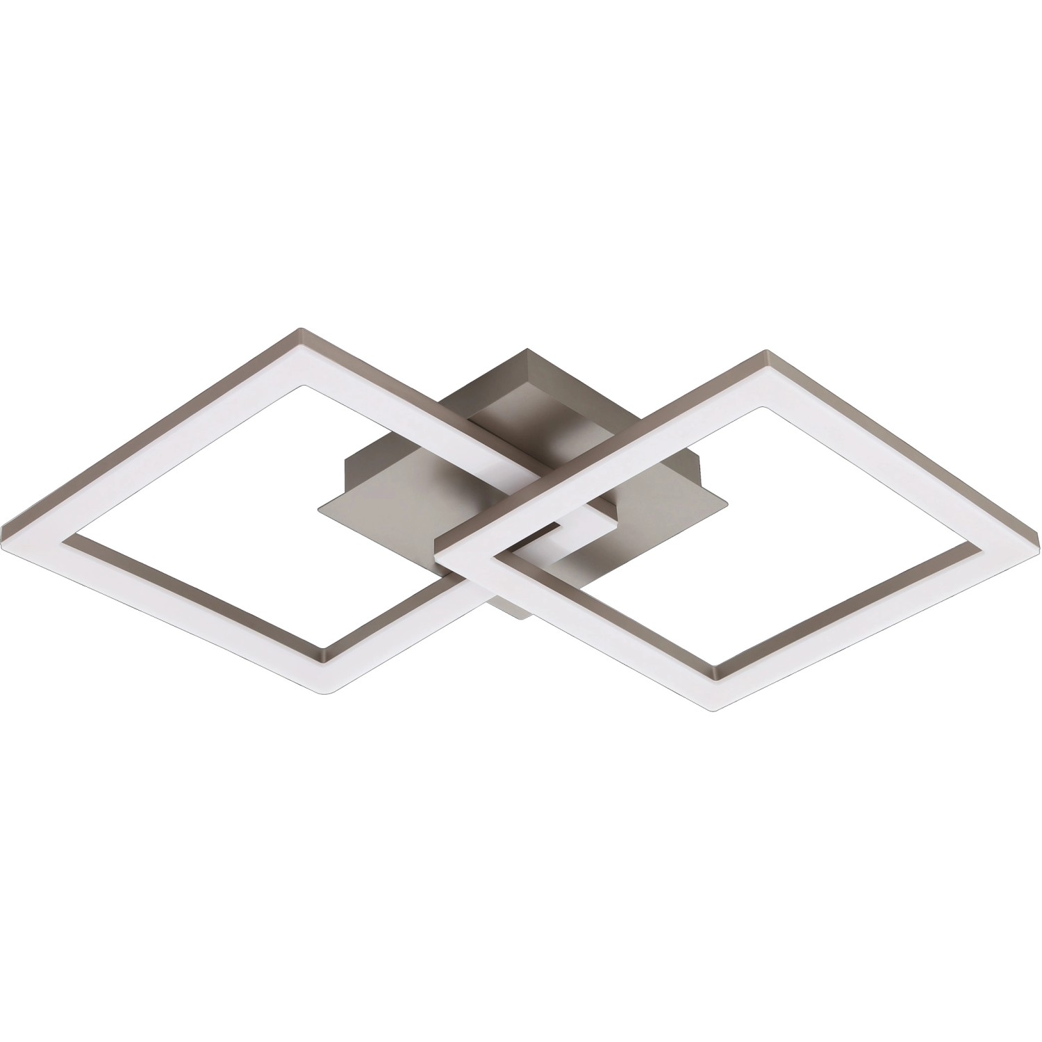 Eglo LED Deckenleuchte Huerta 6,5 cm x 31 cm x 52,5 Nickel-Matt-Weiß von EGLO