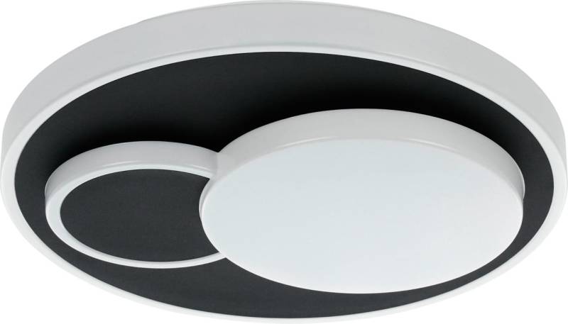Eglo LED Deckenleuchte Lepreso weiß-schwarz Ø 38,5 cm warmweiß von EGLO