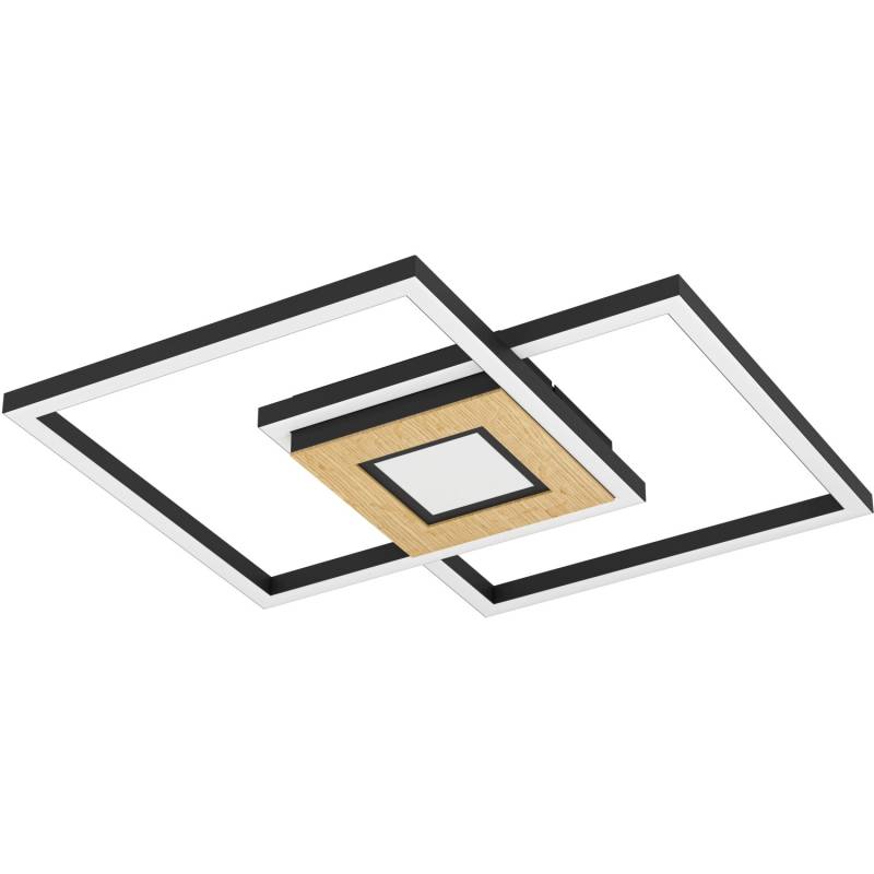 Eglo LED-Deckenleuchte Marinello 5,5 cm x 48,5 cm x 48,5 cm Schwarz-Braun-Weiß von EGLO