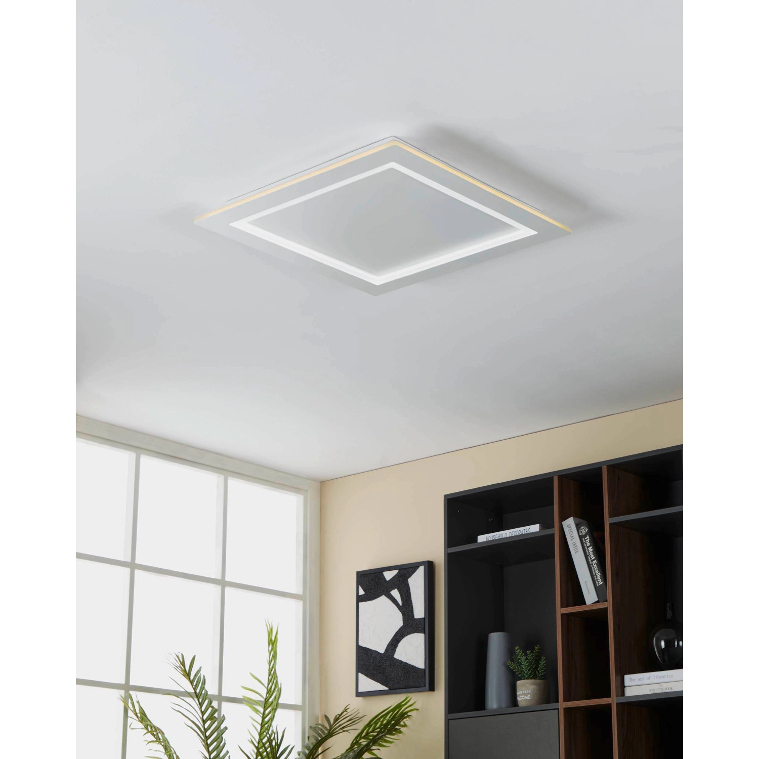 Eglo LED-Deckenleuchte Padrogiano-Z 59,5 cm x 59,5 cm Weiß von EGLO