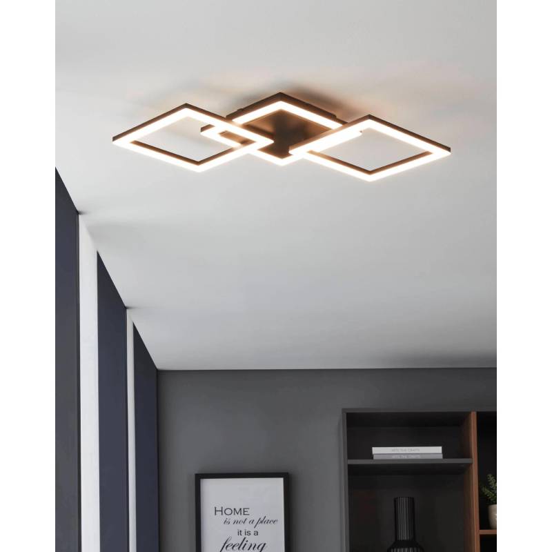 Eglo LED-Deckenleuchte Paranday-Z 65 cm Weiß Schwarz von EGLO