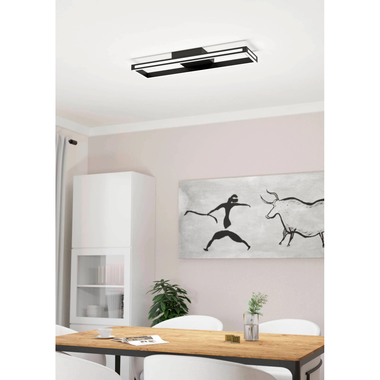 Eglo LED-Deckenleuchte Salvilanas-Z 21 W 7,5 cm Schwarz Weiß Eglo LED-Deckenleuchte Salvilanas-Z 21 W 7,5 cm Schwarz Weiß von EGLO