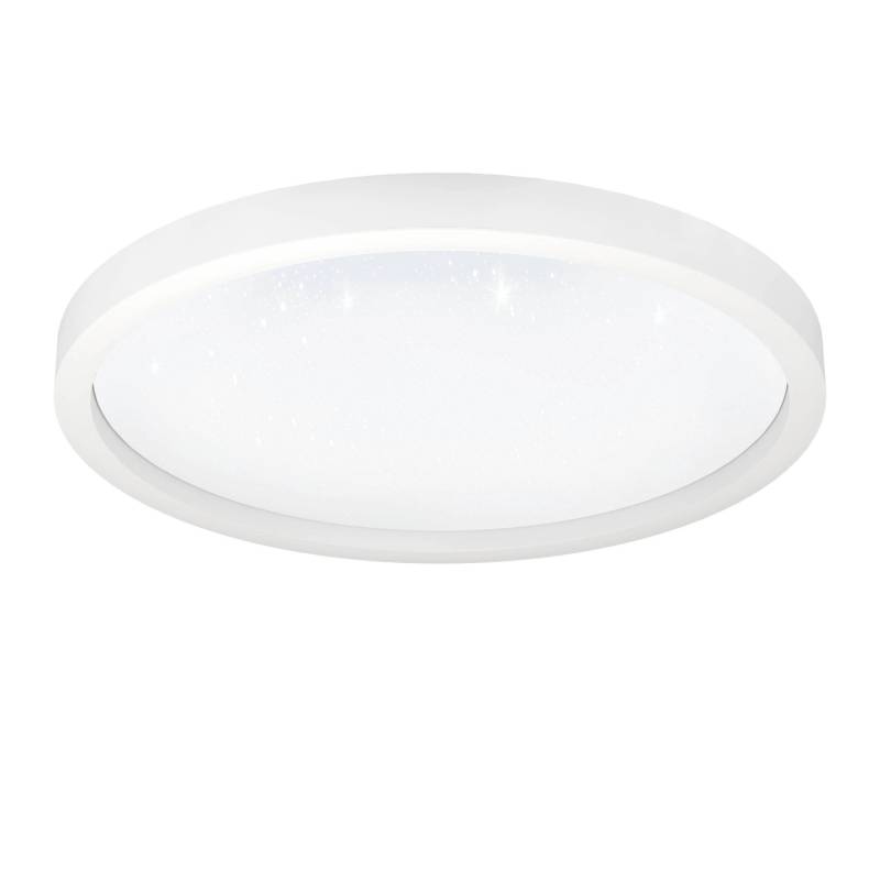 Eglo LED-Deckenleuchte mit Kristalleffekt Montemorelos-Z RGB/CCT Ø 57 cm Weiß von EGLO