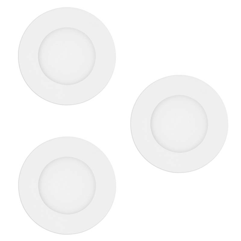 Eglo LED Einbauleuchten Fueva-Z 3x2,8W, CCT, RGB, Ø86mm, weiß von EGLO