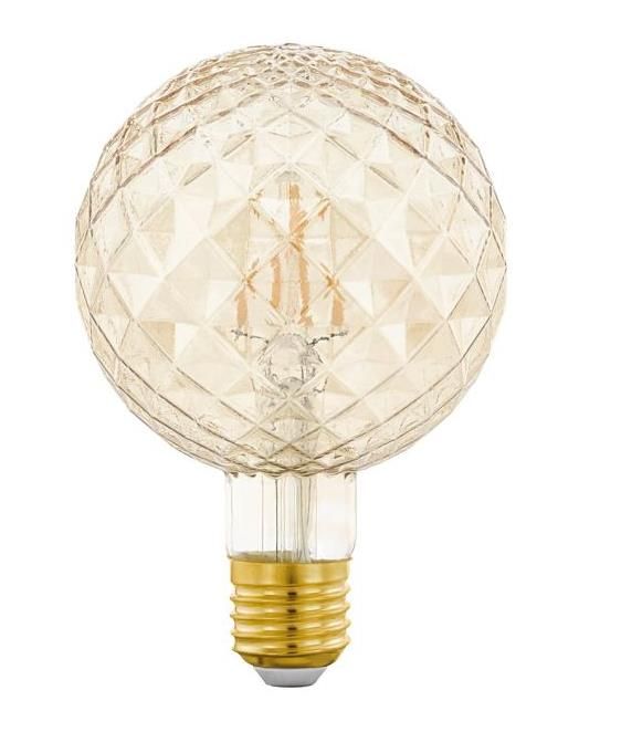 Eglo LED Globe G95 E27 2,5W Struktur amber von EGLO