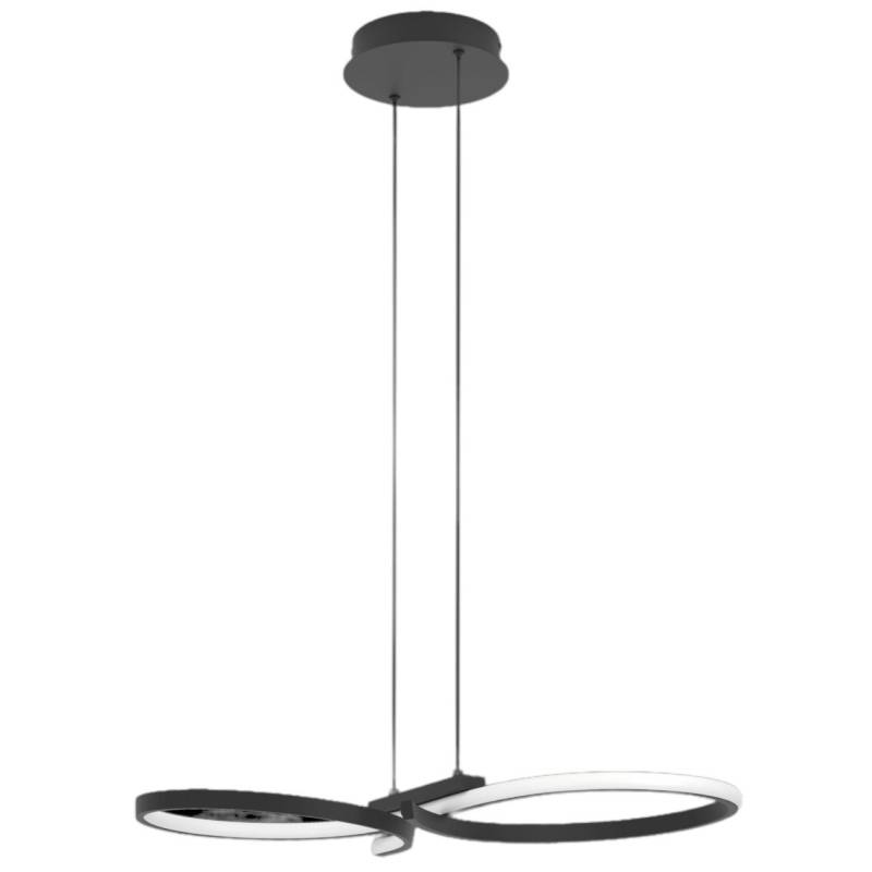 Eglo LED Hängeleuchte Serpins schwarz 66 x 30 x 110 cm von EGLO