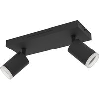 Eglo LED Leuchten 2er Spot Melitello-Z schwarz 25 x 11 cm RGB dimmbar von EGLO